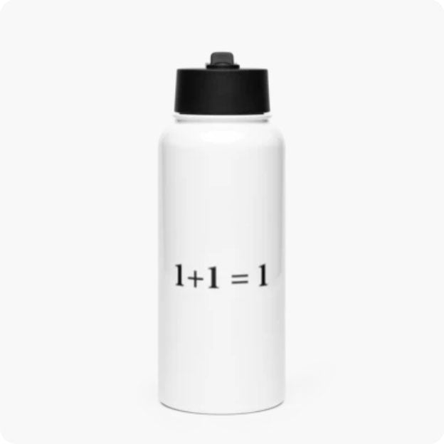 D. Stainless Steel Water Bottle with a Straw Lid